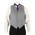  Victorian,Edwardian Mens Vests Blue Wool Blend,Synthetic Check,Geometric Dress Vests |Antique, Vintage, Old Fashioned, Wedding, Theatrical, Reenacting Costume |
