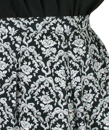 Rosedale Walking Skirt - Black and White