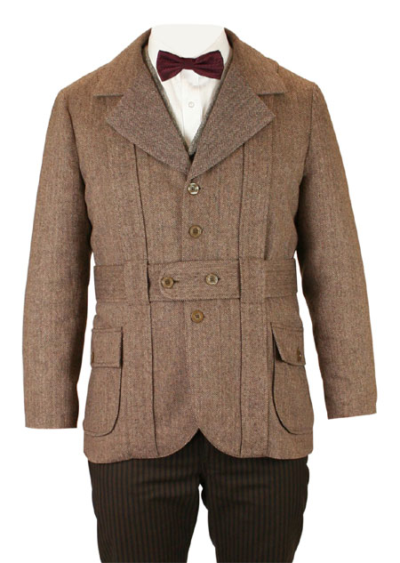 Norfolk Jacket - Brown Herringbone Tweed