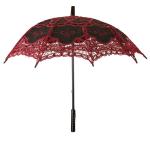  Victorian,Old West, Ladies Parasols Burgundy,Black Cotton,Lace Lacy Parasols |Antique, Vintage, Old Fashioned, Wedding, Theatrical, Reenacting Costume |