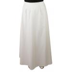 Cotton Twill Walking Skirt - White