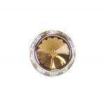 Silver Faceted Tie Tack - Topaz