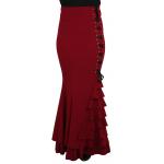 Vivien Fishtail Skirt - Red