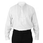  Victorian,Old West,Steampunk,Edwardian Mens Shirts White Cotton Solid Dress Shirts,Tuxedo Shirts |Antique, Vintage, Old Fashioned, Wedding, Theatrical, Reenacting Costume |