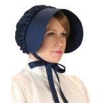  Victorian,Old West, Ladies Hats Blue Satin,Synthetic Solid Bonnets |Antique, Vintage, Old Fashioned, Wedding, Theatrical, Reenacting Costume | Gifts for Her,Dickens