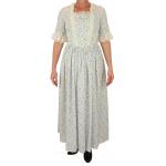  Victorian,Old West, Ladies Dresses and Suits Blue Cotton Floral Dresses,Matched Separates |Antique, Vintage, Old Fashioned, Wedding, Theatrical, Reenacting Costume |