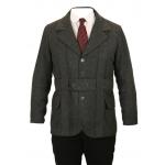Norfolk Jacket - Gray Herringbone Tweed