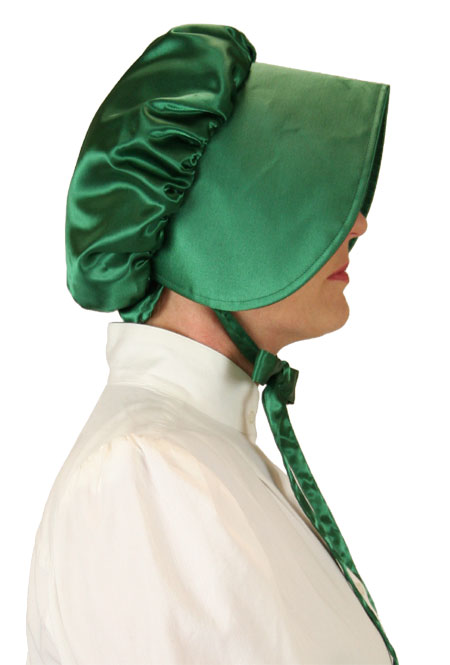 Satin Bonnet - Emerald