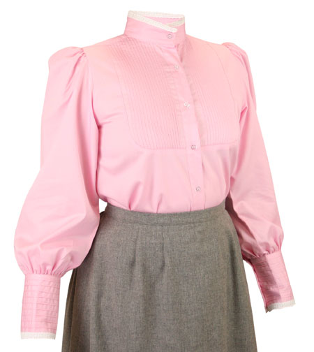 Muriel Pleated Blouse - Pink