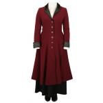 Veronica Frock Coat - Burgundy