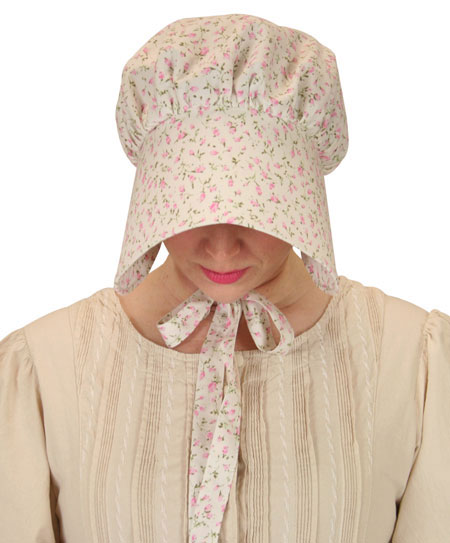 Cotton Bonnet - Pink Floret