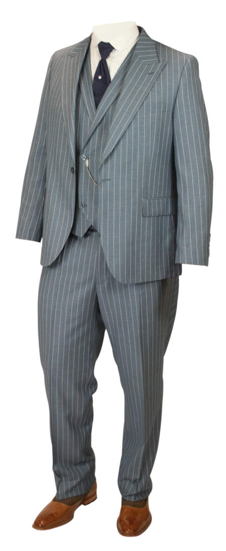 Granville Suit Slate Blue Stripe