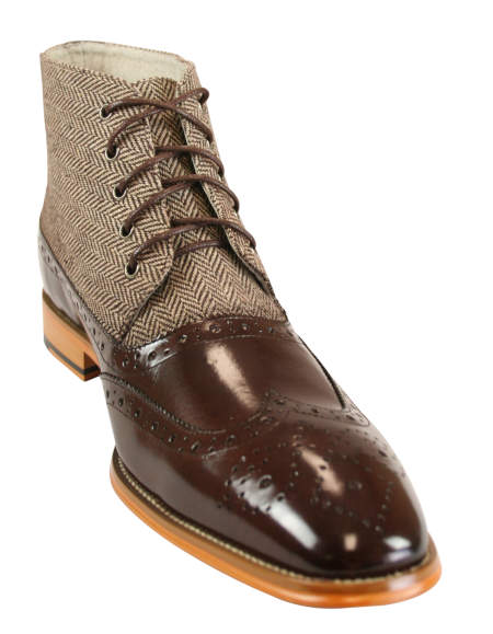 chocolate leather boots