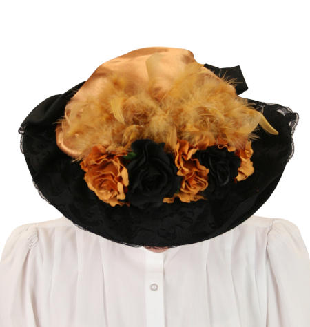 Ladies Victorian Touring Hat - Cognac