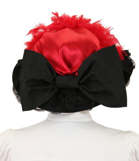 Ladies Victorian Touring Hat - Red