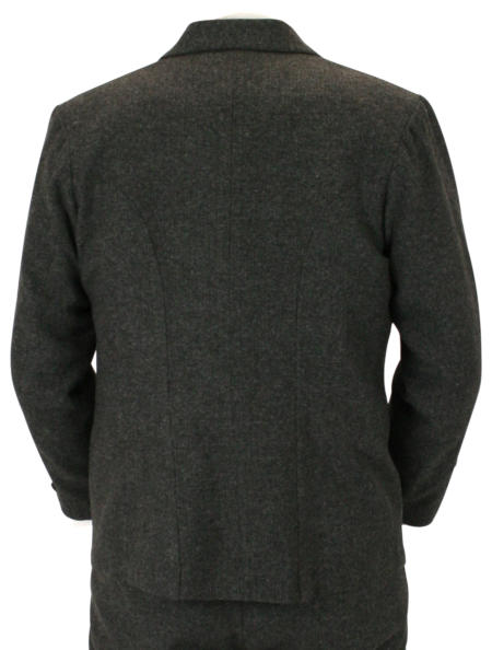 Sack Coat - Gray Herringbone Tweed