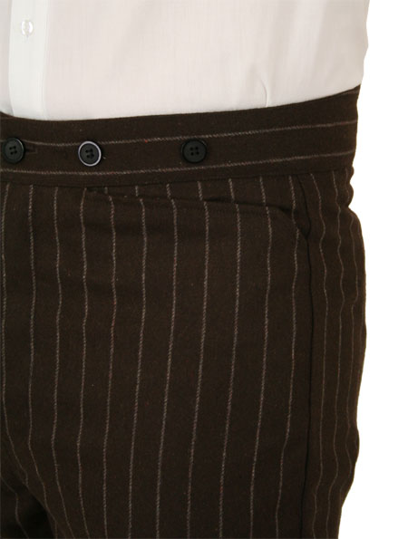 Bosworth Trousers - Brown Pinstripe