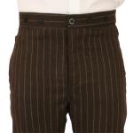 Bosworth Trousers - Brown Pinstripe