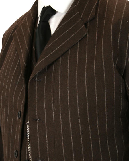 Bosworth Sack Coat - Brown Pinstripe