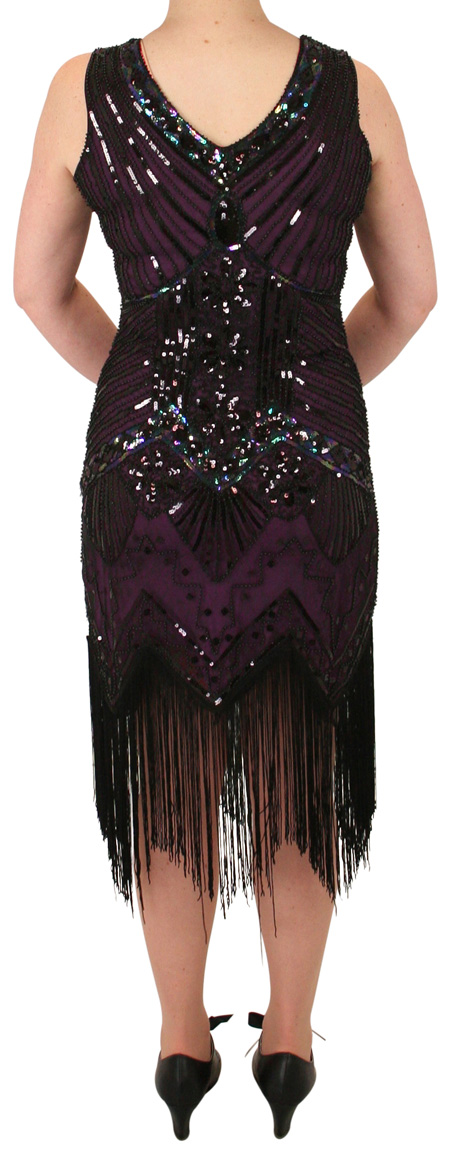 Tallulah Flapper Dress - Purple