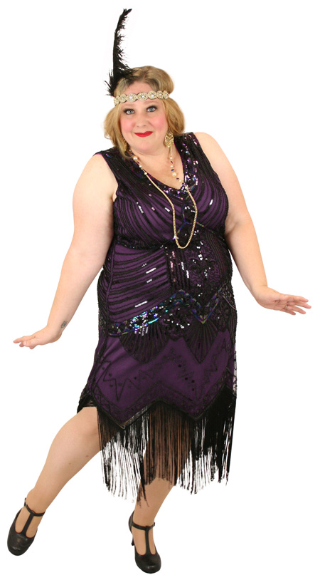 Tallulah Flapper Dress - Purple