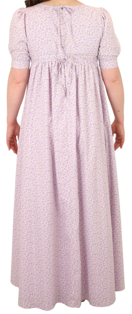 Rebecca Regency Dress - Purple Floral