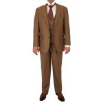  Victorian,Edwardian Mens Suits Brown Wool Solid Suits |Antique, Vintage, Old Fashioned, Wedding, Theatrical, Reenacting Costume |
