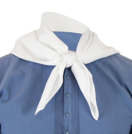 Cotton Neckerchief - White