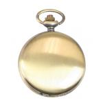 Satin Gold Finish Pocket Watch with Chain