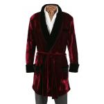 Victorian,Edwardian Mens Coats Burgundy,Red Velvet,Synthetic Solid Smoking Robes,Smoking Jackets |Antique, Vintage, Old Fashioned, Wedding, Theatrical, Reenacting Costume | Vintage Smoking