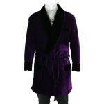  Victorian,Edwardian Mens Coats Purple Velvet,Synthetic Solid Smoking Robes,Smoking Jackets |Antique, Vintage, Old Fashioned, Wedding, Theatrical, Reenacting Costume | Vintage Smoking
