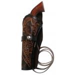  Old West Holsters and Gunbelts Brown,Two-Tone Leather Tooled Holsters |Antique, Vintage, Old Fashioned, Wedding, Theatrical, Reenacting Costume |