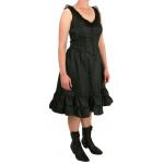 Delilah Saloon Dress, Black Paisley