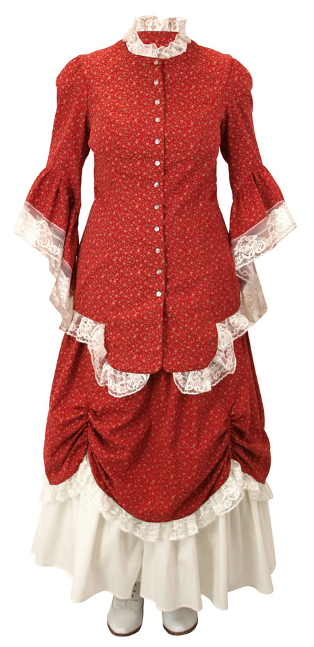 Lucille Walking Suit - Red Calico