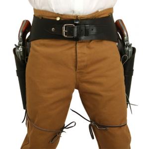  Old West Holsters and Gunbelts Brown Leather Un-Tooled Gunbelt Holster Combos |Antique, Vintage, Old Fashioned, Wedding, Theatrical, Reenacting Costume |