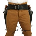  Old West Holsters and Gunbelts Brown Leather Un-Tooled Gunbelt Holster Combos |Antique, Vintage, Old Fashioned, Wedding, Theatrical, Reenacting Costume |