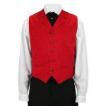  Victorian,Old West,Edwardian Mens Vests Red Silk Floral Dress Vests |Antique, Vintage, Old Fashioned, Wedding, Theatrical, Reenacting Costume |