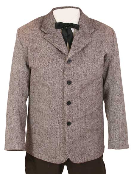 Ridgely Sack Coat - Brown Tweed
