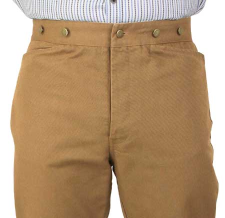 Classic Canvas Trousers - Chestnut