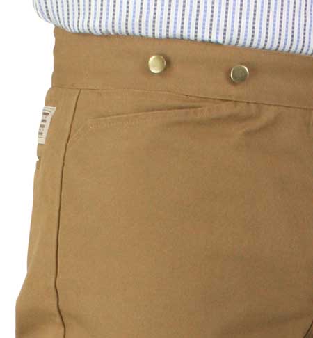 Classic Canvas Trousers - Chestnut