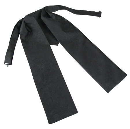 Silk Puff Tie - Black