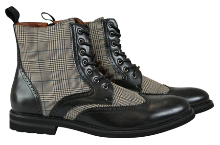 Salisbury Boot - Black Faux Leather