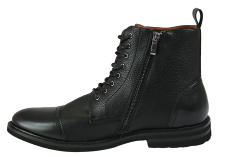 Burnett Boot - Black Faux Leather