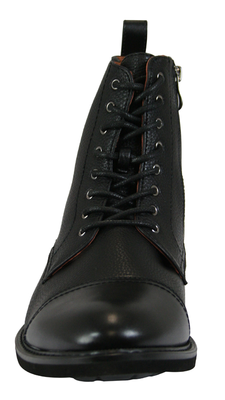 Burnett Boot - Black Faux Leather
