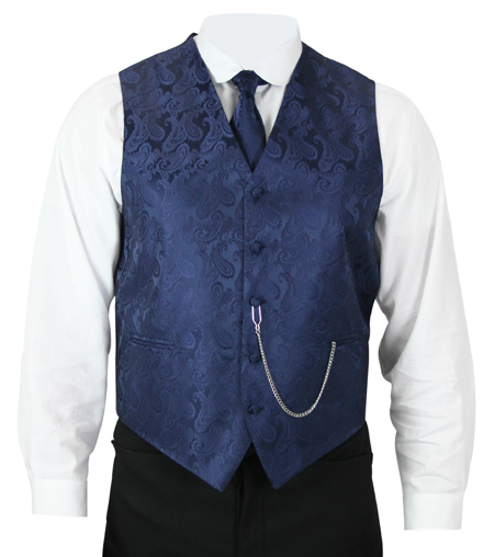 Fontaine Vest and Tie Set - Navy
