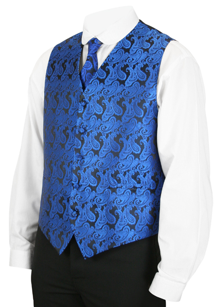 Fontaine Vest and Tie Set - Royal