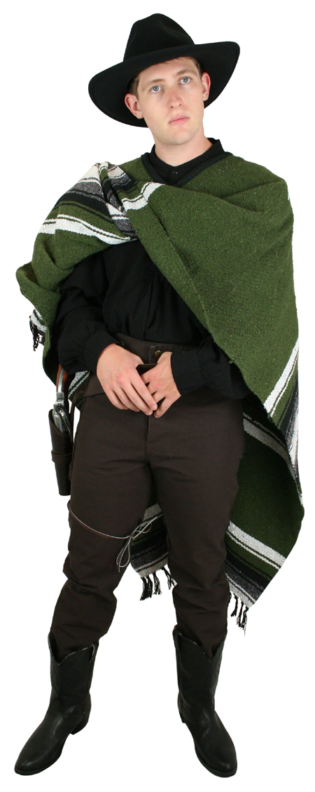 Drifter Western Poncho - Olive