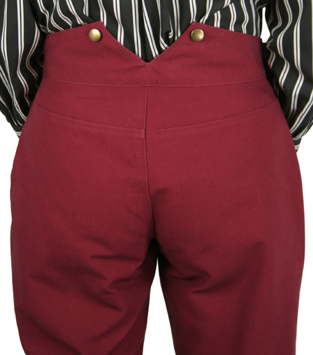Ladies Classic Canvas Pants - Red