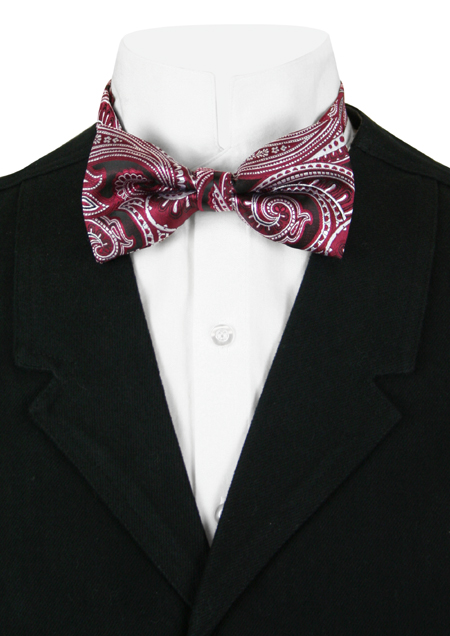 Daring Bow Tie - Large Red Paisley