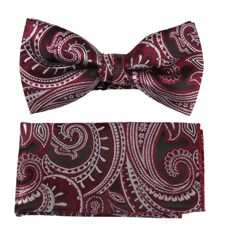 Daring Bow Tie - Large Red Paisley